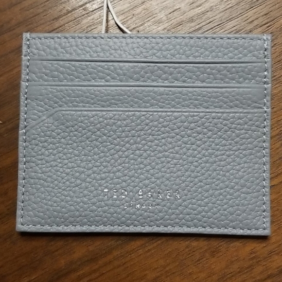 💕TED BAKER LONDON💕 Giuliah Two Sided Card Holder ~ Grey NWT - Picture 1 of 8